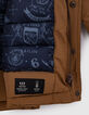 Cognac parka met gevoerde kap jongens -8