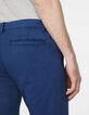 Men's blue SLIM chinos-5