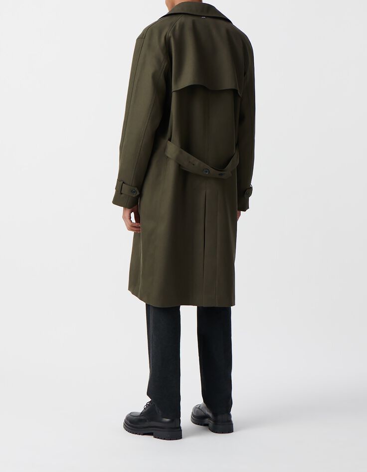 Gabardina larga de laurel para hombre-7