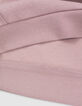Boy's pink maxi hoodie with embroidered back-6