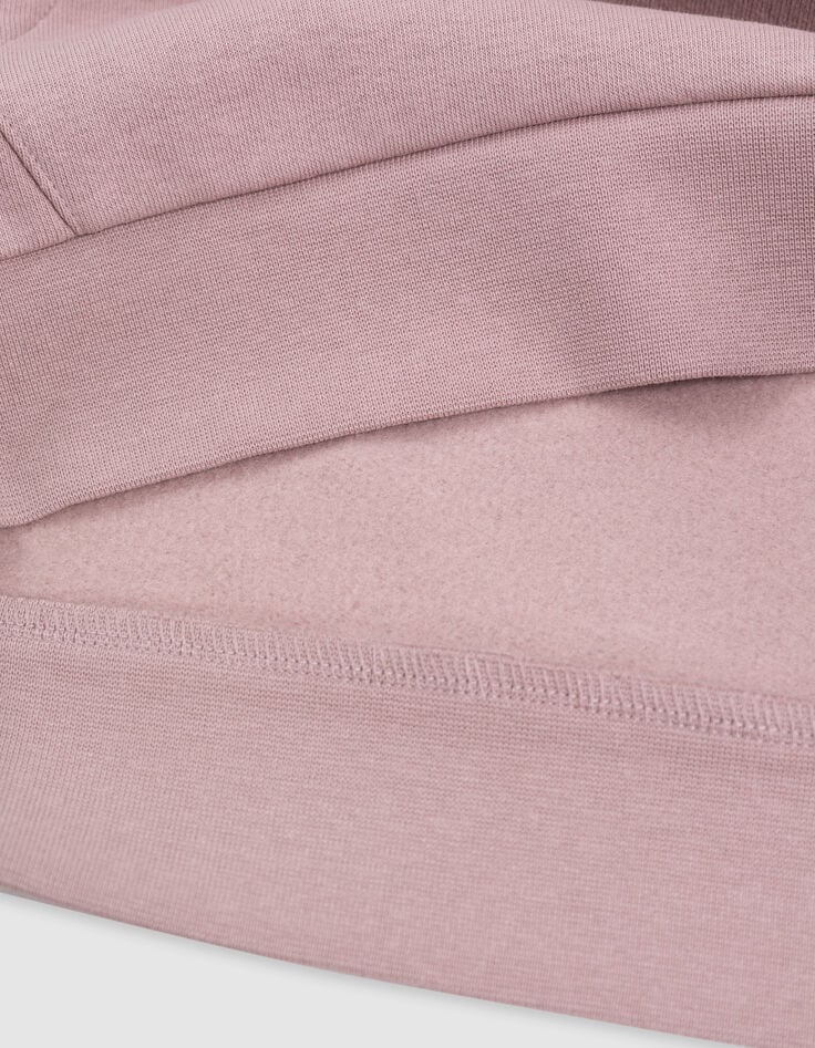Boy's pink maxi hoodie with embroidered back-6 Boy's pink maxi hoodie with embroidered back-6
