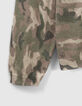 Girls’ khaki glittery camouflage motif knit sweater-4