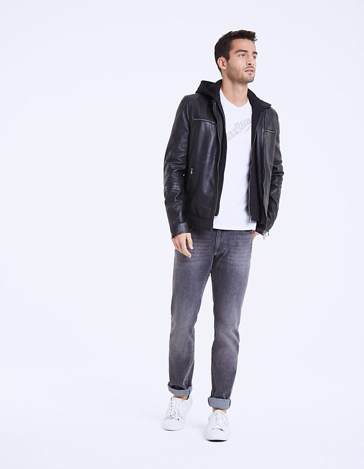 Grijze slim herenjeans Downtown-6 Grijze slim herenjeans Downtown-6