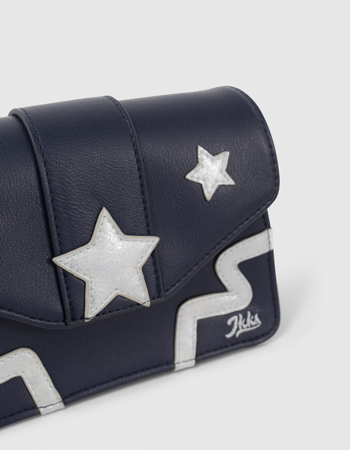 Bolso azul marino estrellas silver niña-2