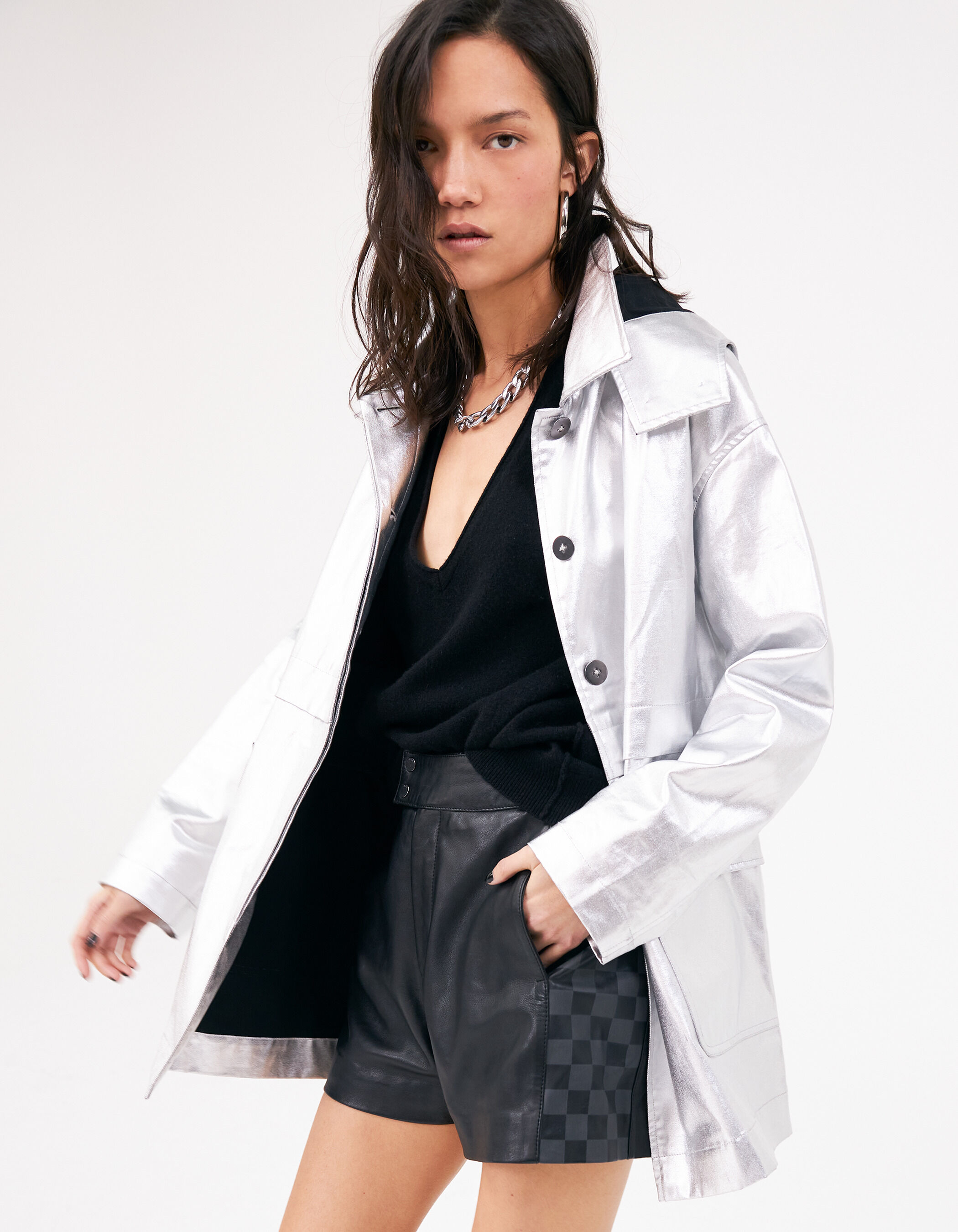 Parka argentée hotsell femme