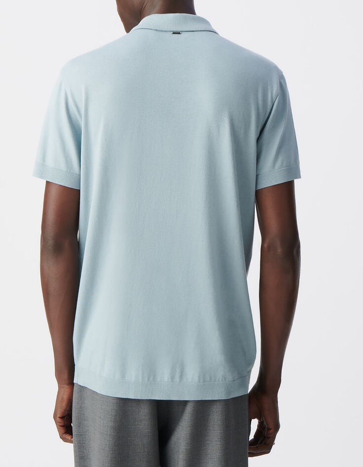 Men&rsquo;s horizon cotton modal polo shirt-3