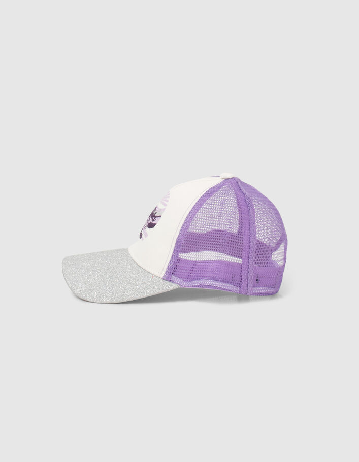 Girls’ violet cap with silver glittery visor - IKKS