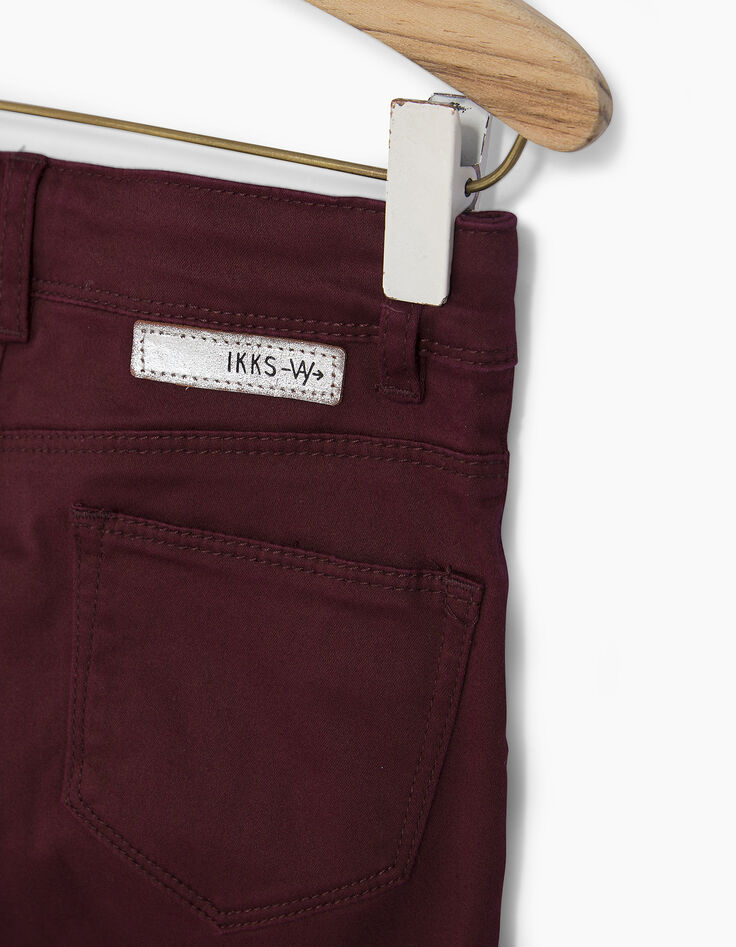 Pantalon bordeaux fille-4
