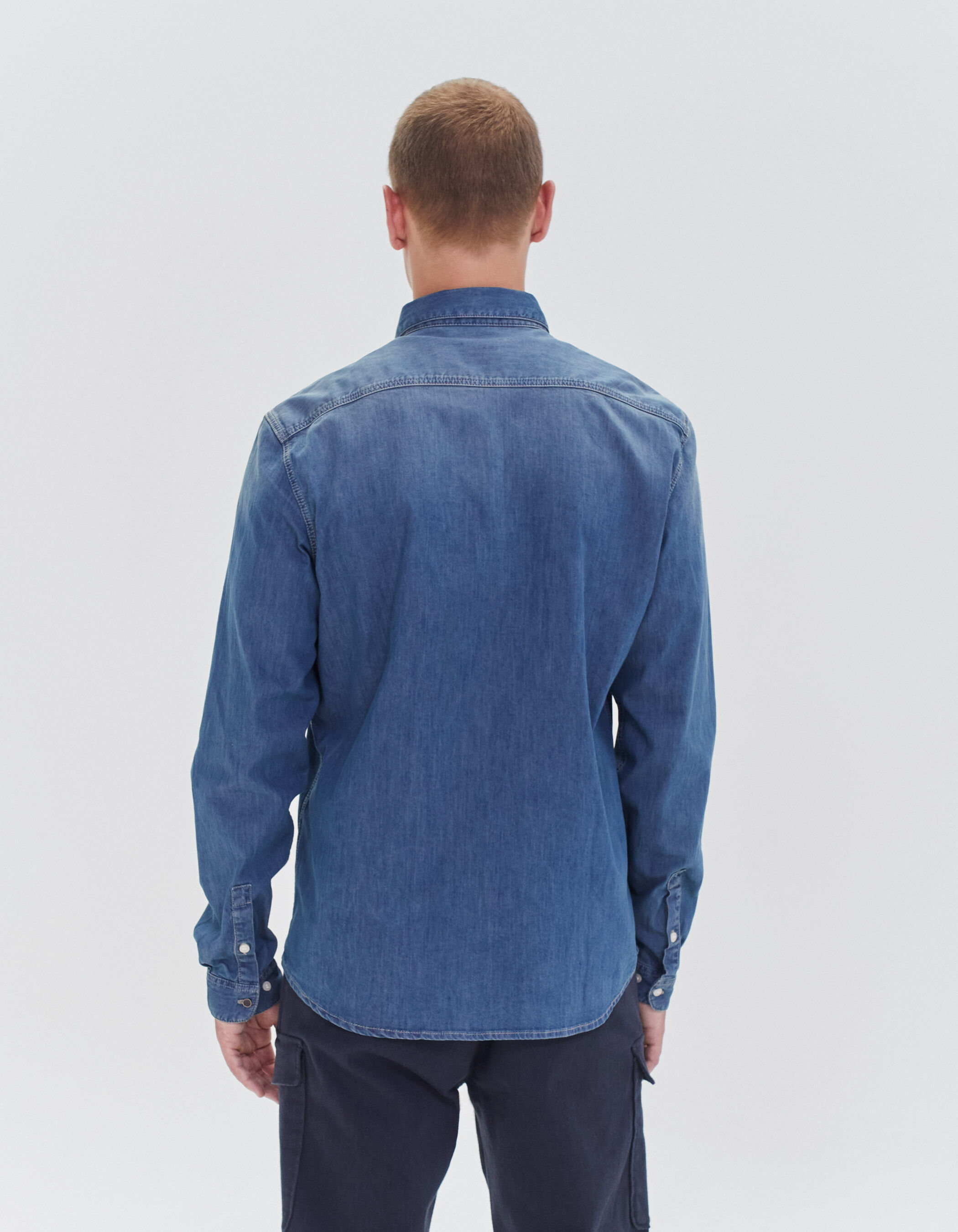 Chemise en jean new arrivals ikks