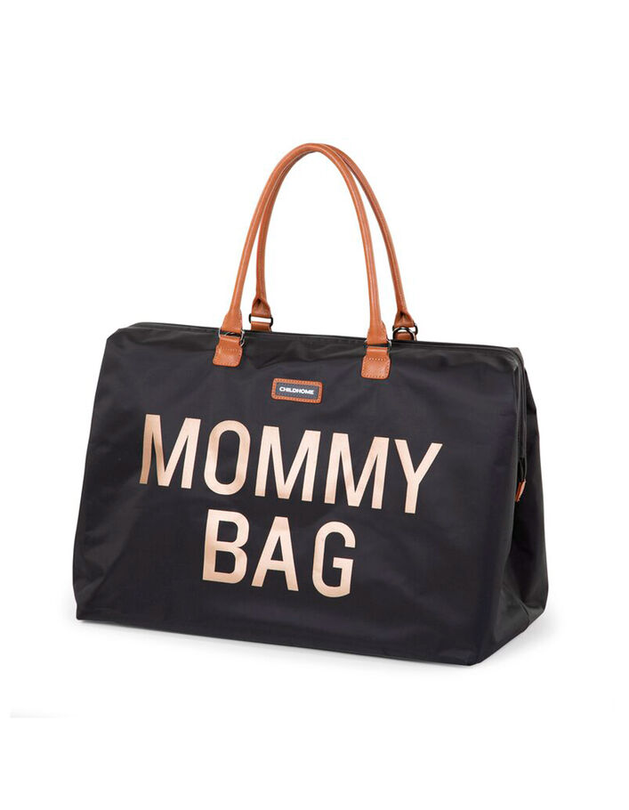 Sac à langer Mommy Bag noir typo or CHILDHOME - IKKS