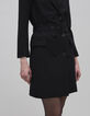 Belted black trench dress Milano Women's mesh-5
