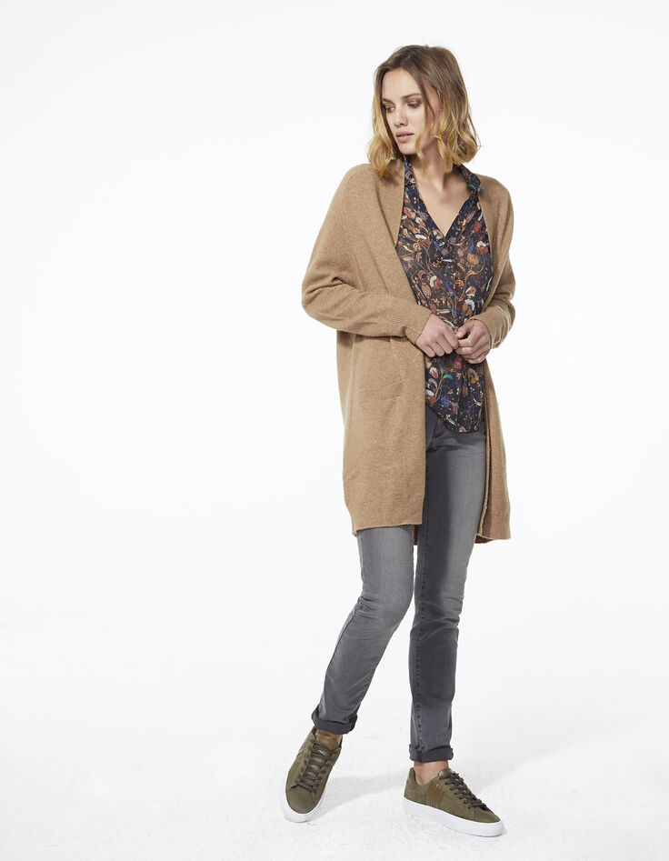 Cardigan long femme-6