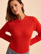 Pull orange tricot d&eacute;cor boutons &eacute;paule I.Code-1
