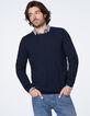 Jersey azul oscuro punto relieve Hombre-3