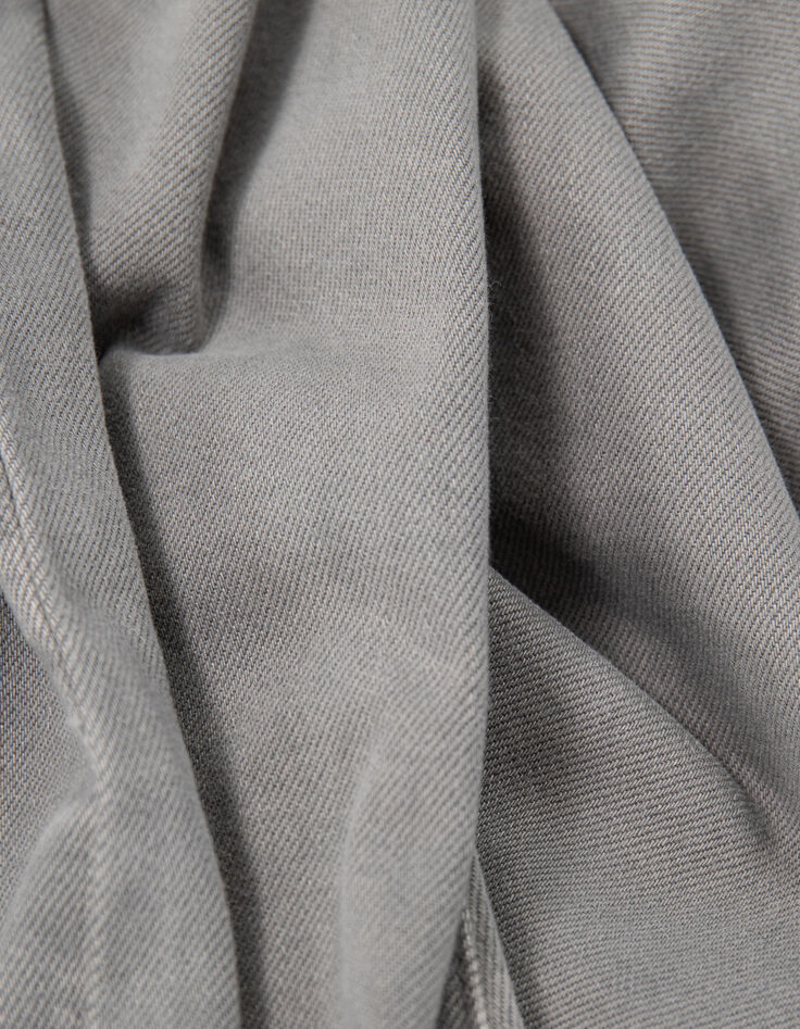 Jean droit tilleul waterless boutonn&eacute; bas frang&eacute;s Femme-9