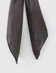 Pure Edition - Foulard noir minimaliste avec bague Homme-4