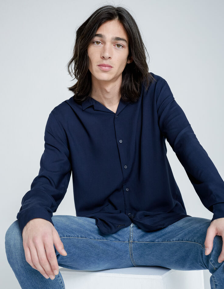 Chemise EASY marine Homme-1