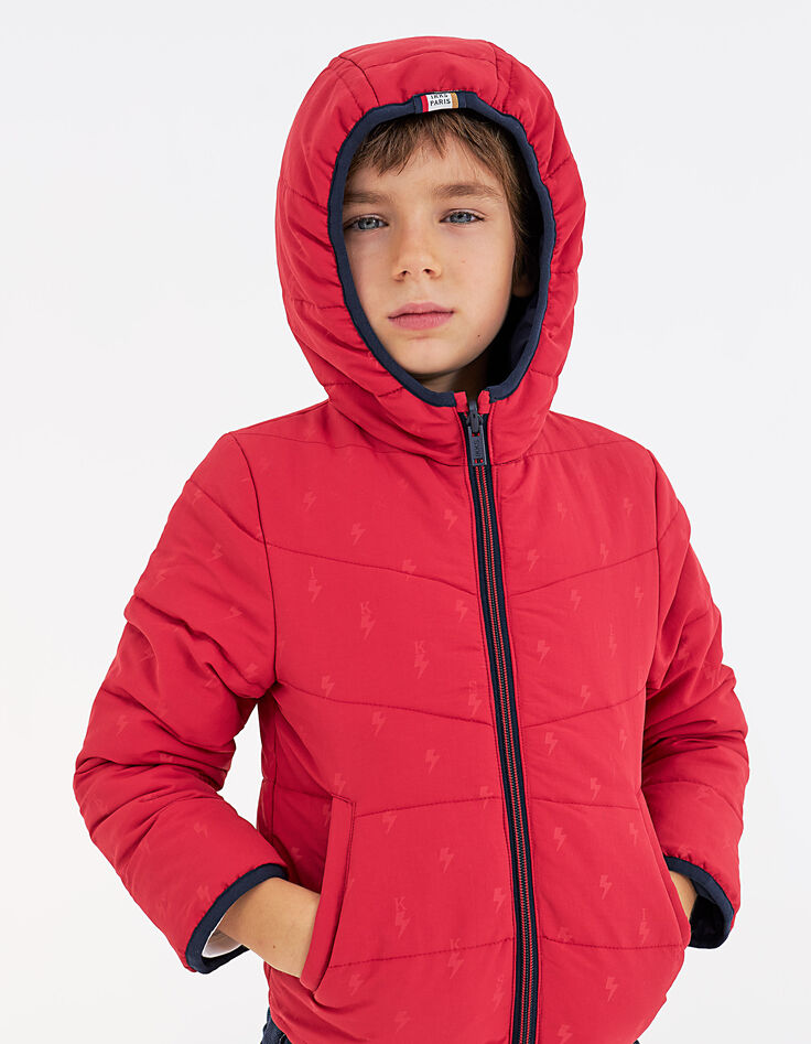 Anorak rojo y navy #IKKSplay# reversible niño -2
