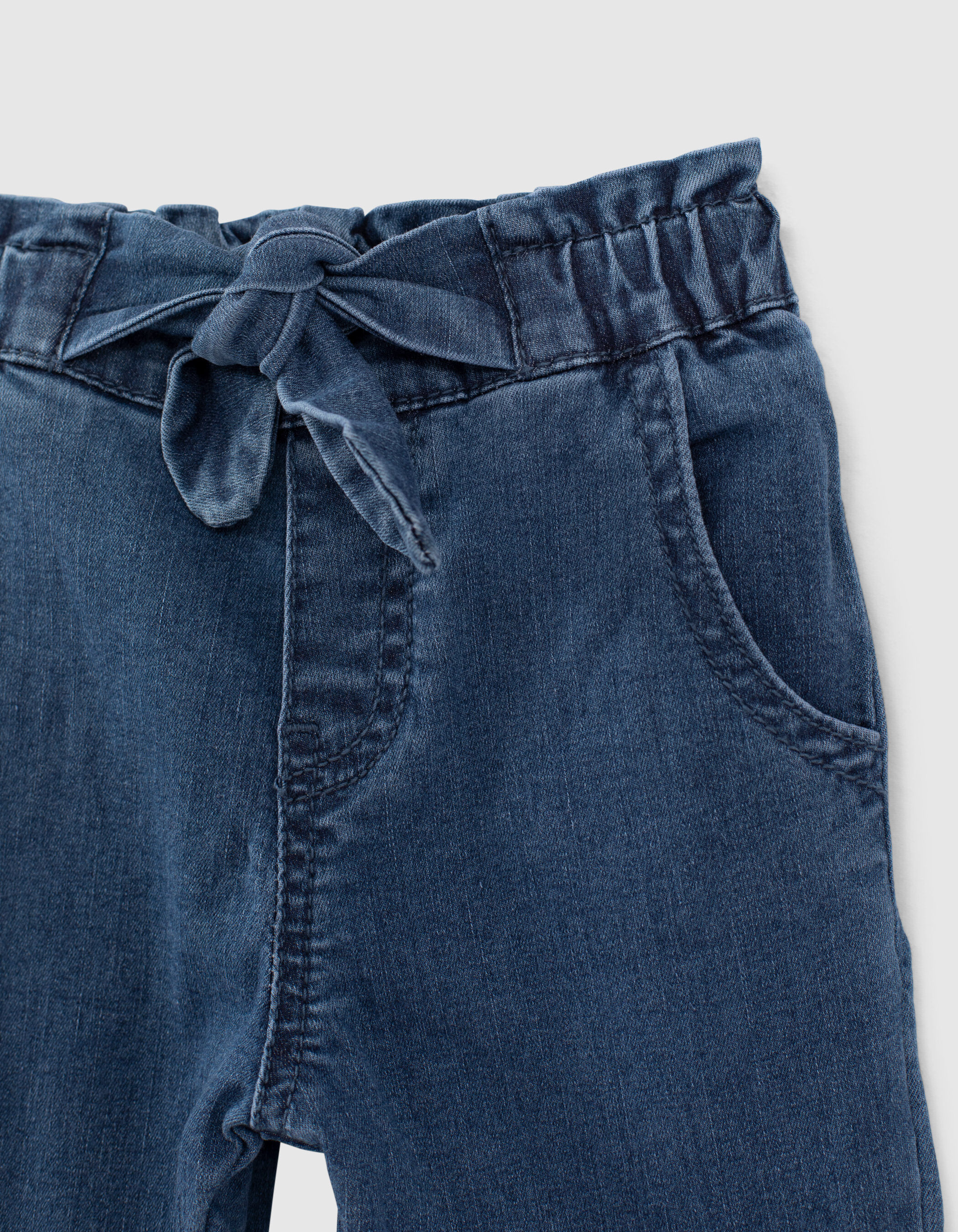 Jean outlet ceinture noeud
