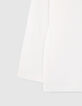 T-shirt blanc visuel profil sneakers garçon-5
