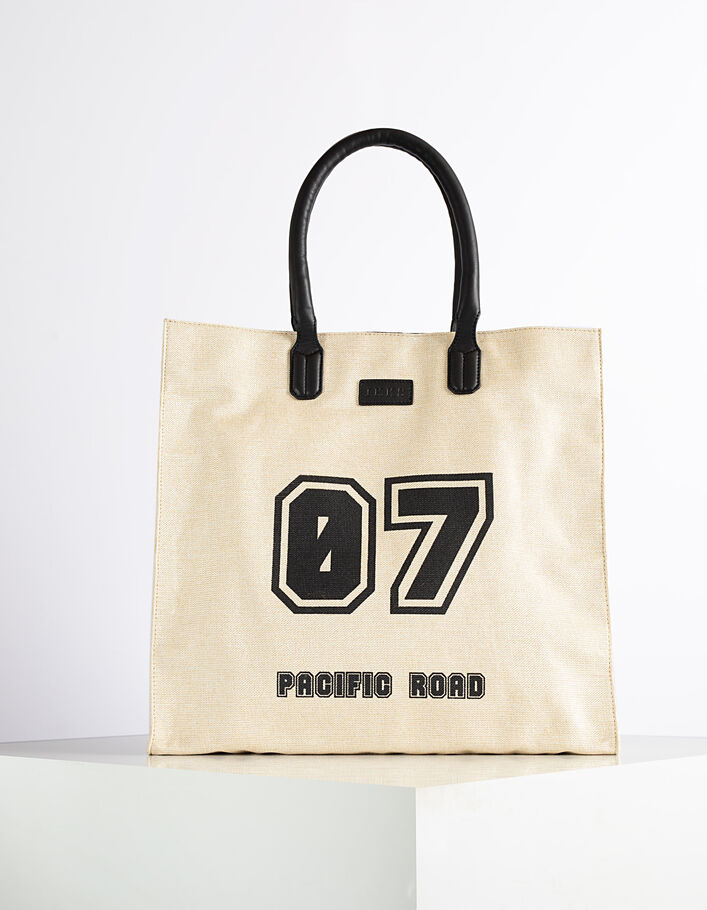 Women’s 07 Pacific Road slogan canvas tote bag - IKKS