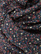 Robe longue noire imprim&eacute; floral d'hiver I.Code-8