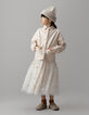 Girl's white tulle midi skirt-9