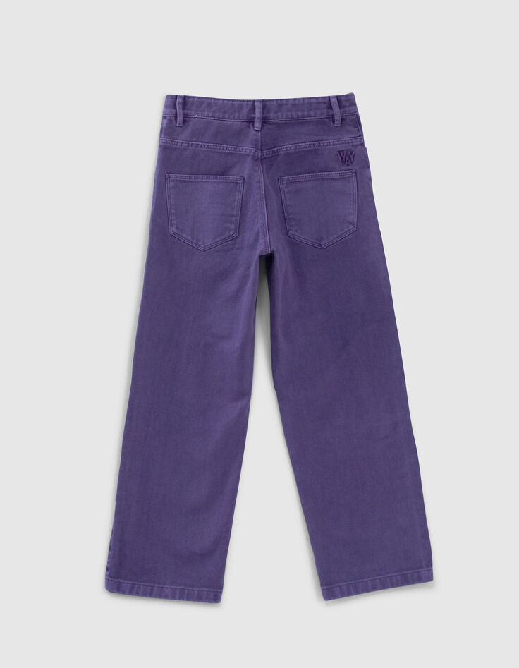Vaqueros wide leg violetas reciclados niña-4