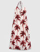 Lange ecru jurk palmprint Dames-6