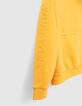 Cardigan jaune message embossé manche garçon-2
