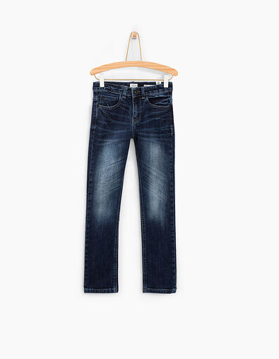 Blauwe vintage slim jeans jongens - IKKS
