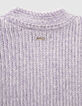 Lila vest chenilletricot meisjes -7