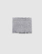 Girls’ grey marl lurex knit beanie and snood set-3