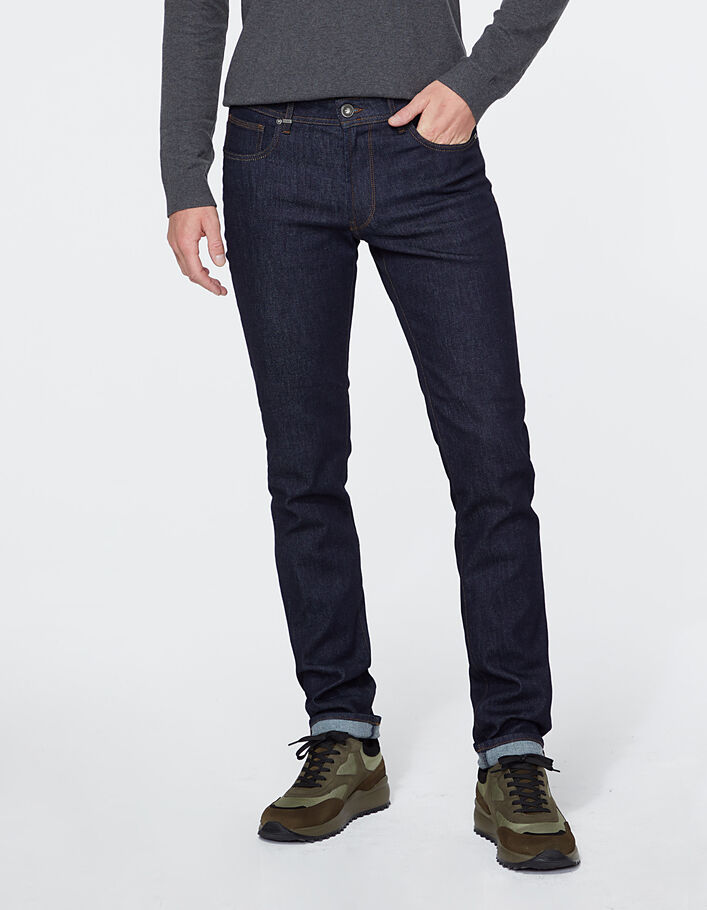 Marineblauwe SLIM fit jeans Soho Heren - IKKS