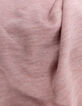 T-shirt rose pailleté visuel tennis lacets brodés fille-7