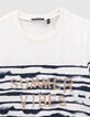 T-shirt ray&eacute; blanc et bleu gar&ccedil;on-2