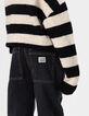 Jean jogger loose noir garçon-2