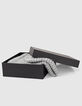 Set muts en sjaal grijze metallic tricot dames-5