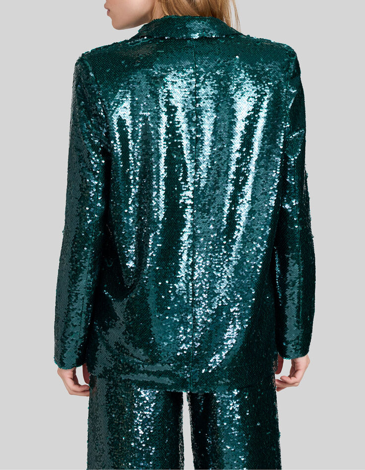 Malachiet blazer geheel in lovertjes Dames-3