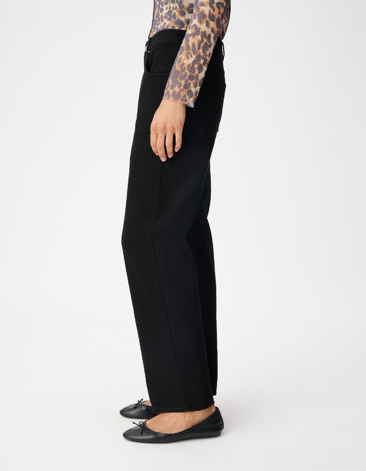 Jean droit noir 7/8e Anders Femme-4