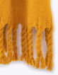 Bufanda esponjosa color absenta bordes flecos mujer-4
