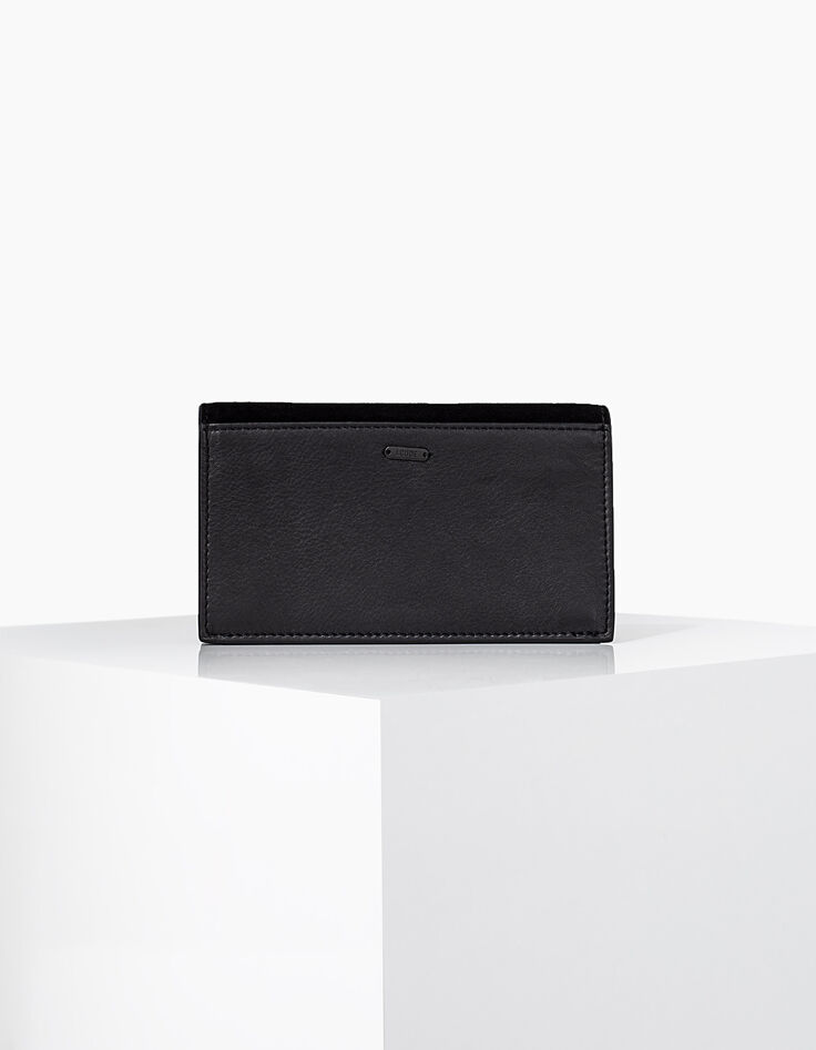 I.Code black studded suede wallet-4 I.Code black studded suede wallet-4