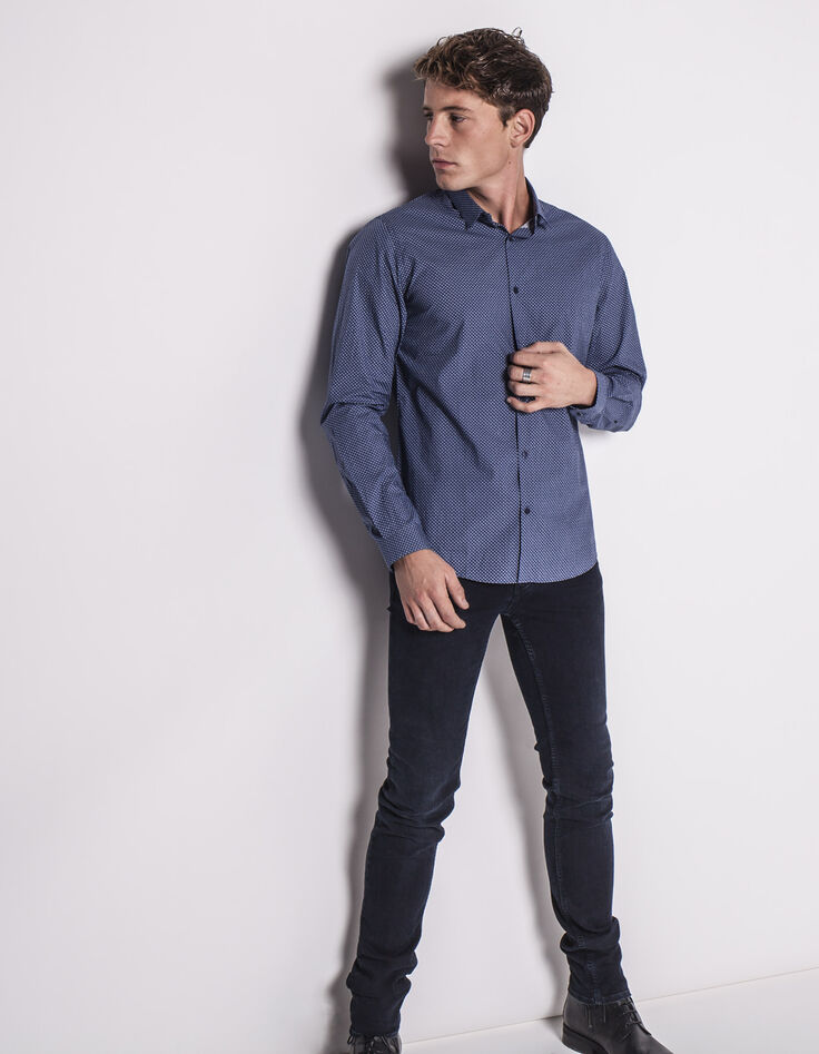 Men's indigo shirt -2