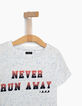 Boys' optic white Never Runaway T-shirt -3