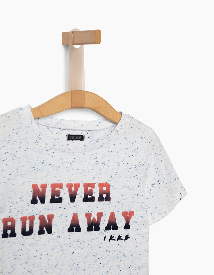 Boys' optic white Never Runaway T-shirt -3