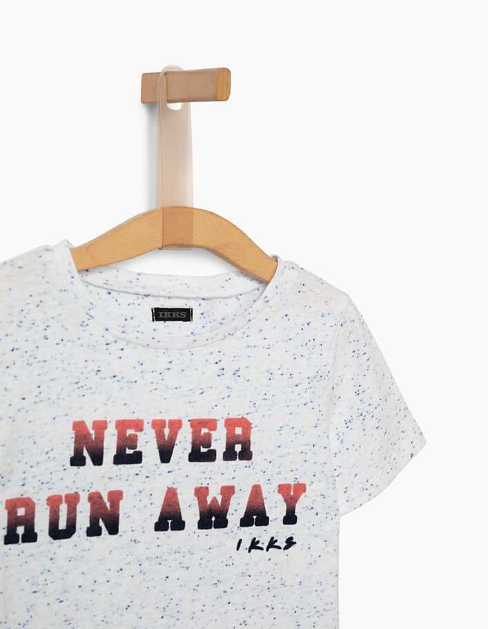 Boys' optic white Never Runaway T-shirt  - IKKS