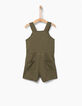 Combi short fluide kaki en Tencel© fille-5