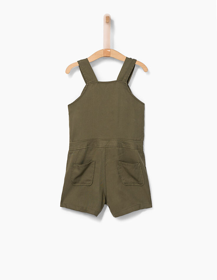 Combi short fluide kaki en Tencel© fille-5