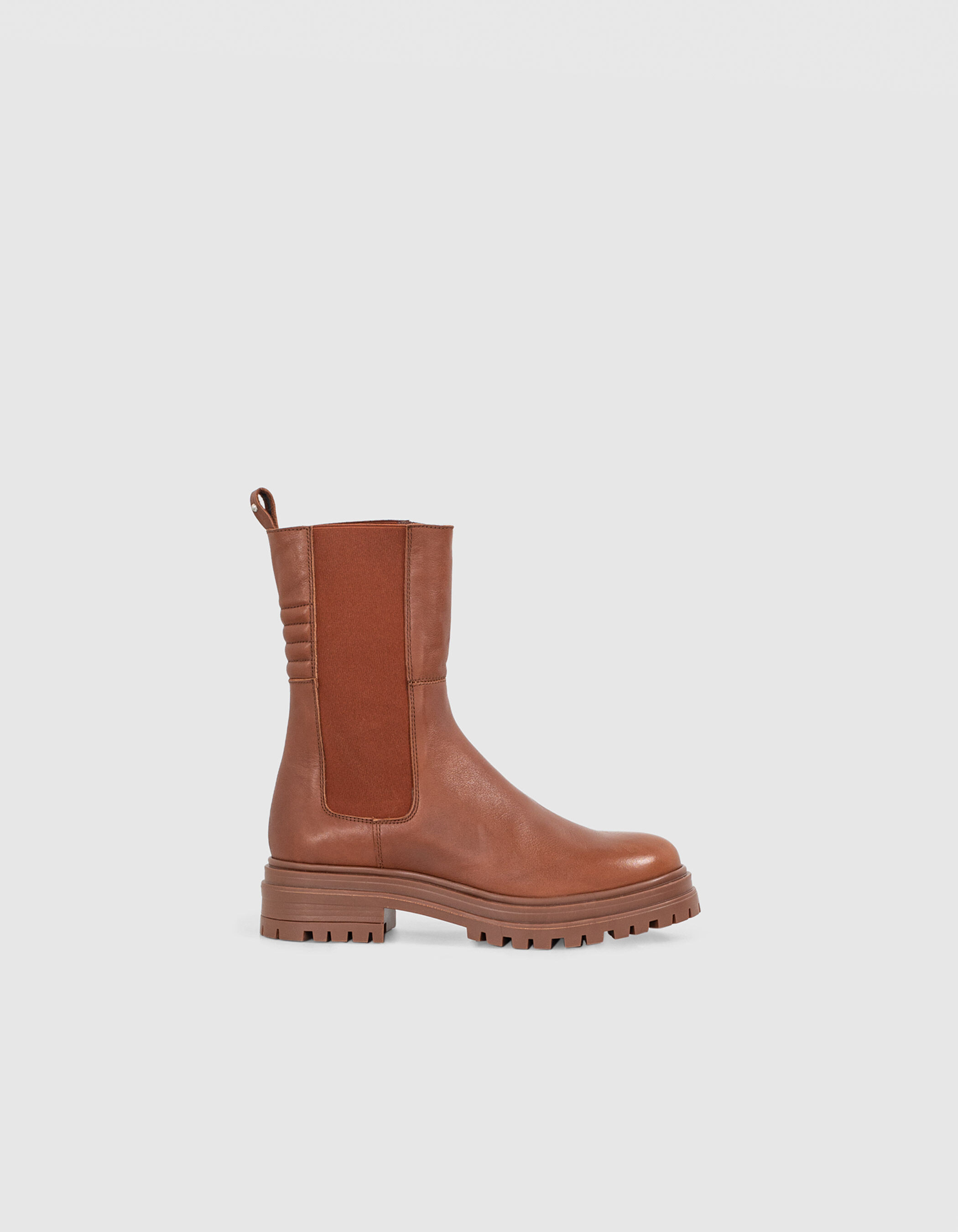 Bottines sales ikks camel