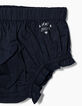 Bloomers rose et navy bébé fille-2